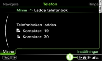 Ladda telefonbok manuellt